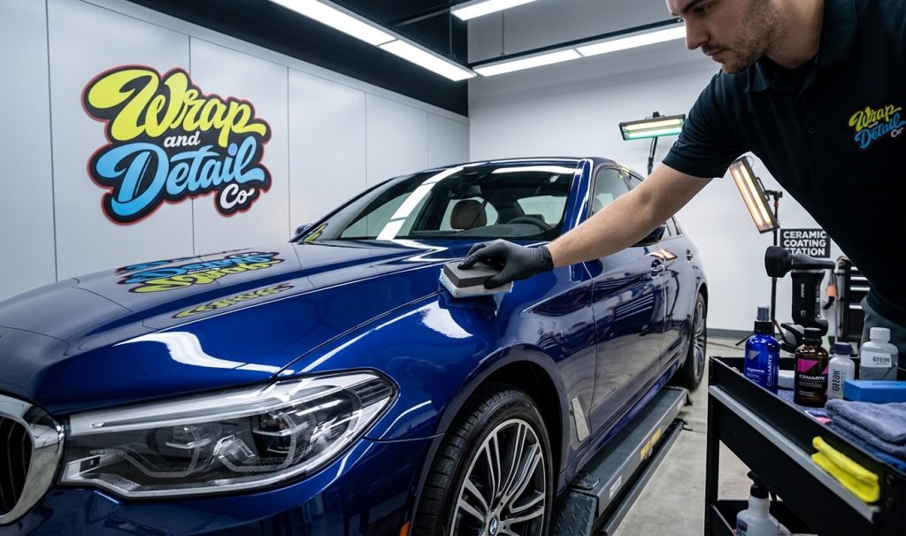 new auto on process of ceramic coating